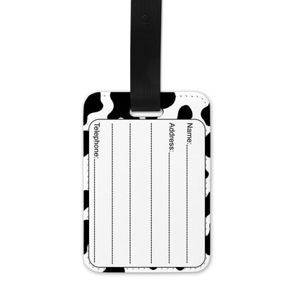 Personalised Cow Print Passport Cover & Luggage Tag