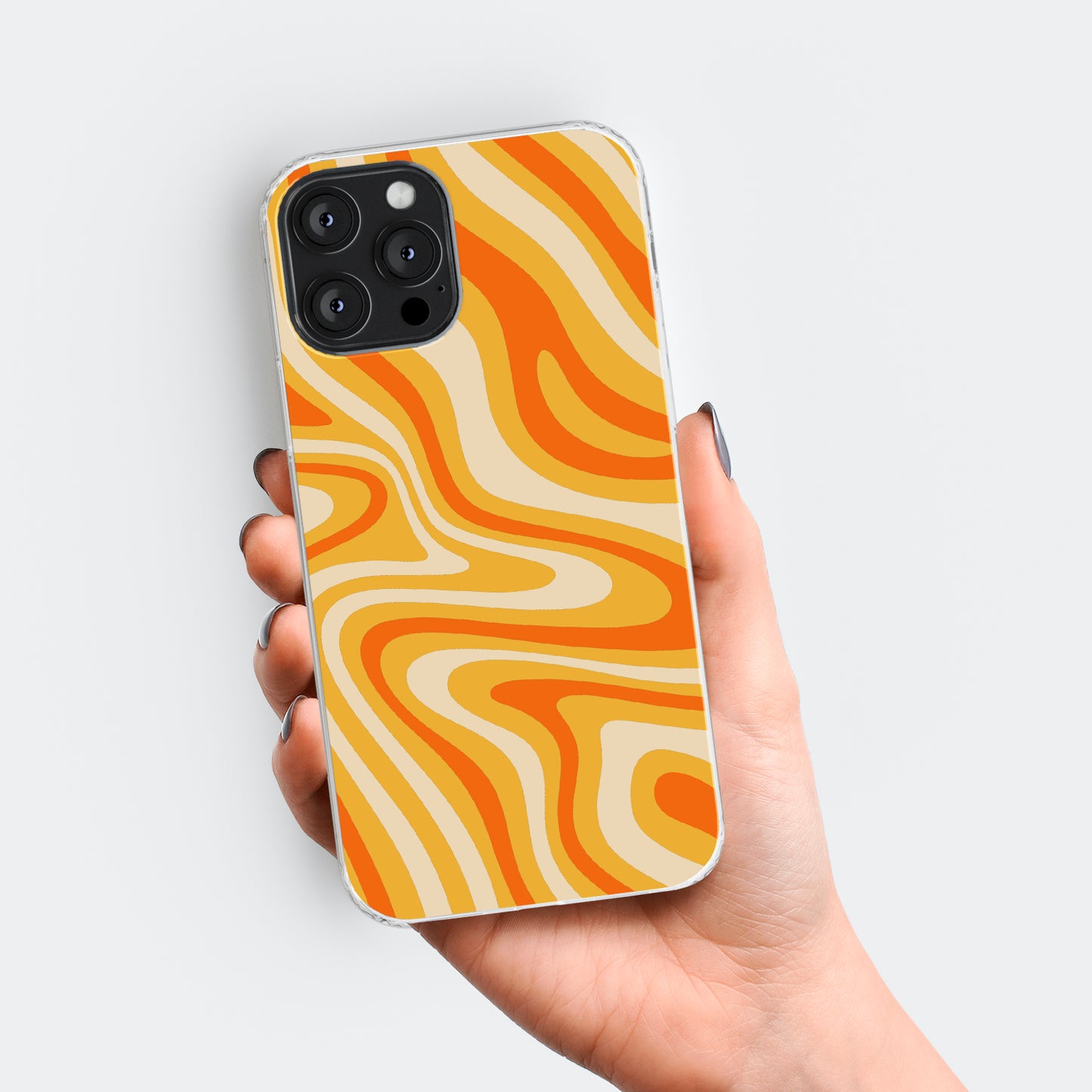 Orange Swirl Phone Case