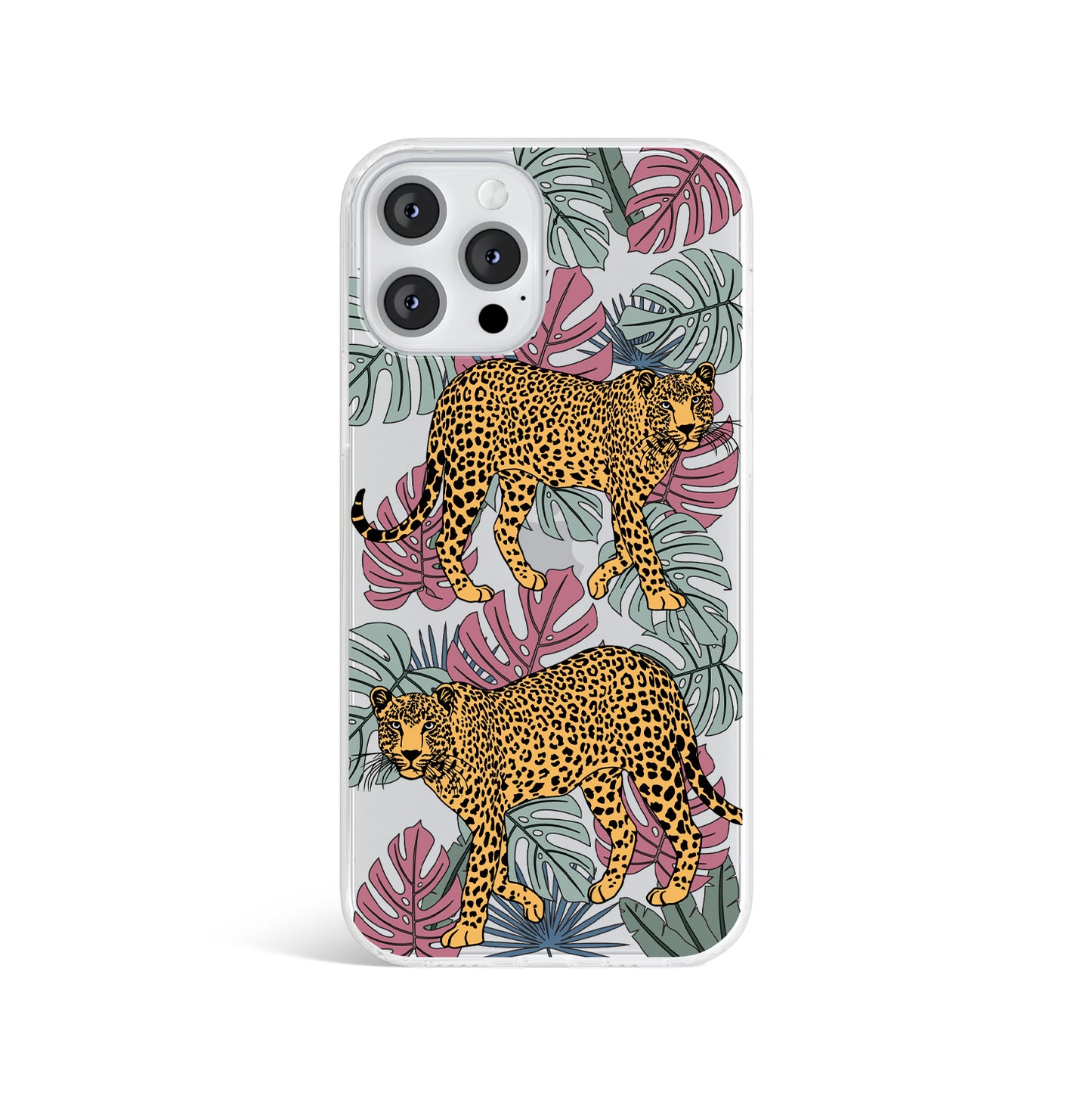 floral cheetah phone case