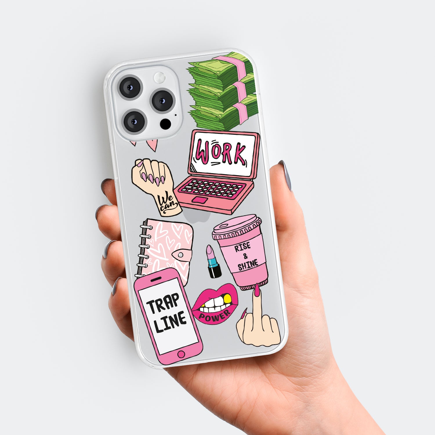 pink boss phone case