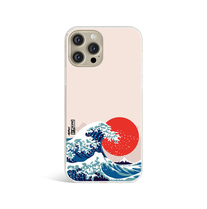 The Kanagawa Great Wave Pink Print Phone Case