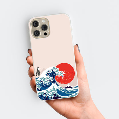 The Kanagawa Great Wave Pink Print Phone Case