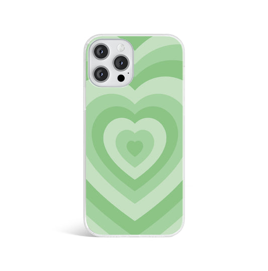 Green Love heart phone case for iphone and samsung galaxy