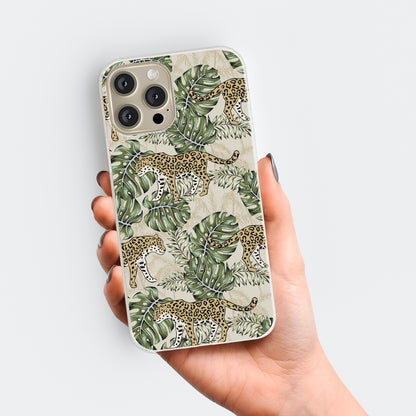 Wild Leopard Leaves Phone Case