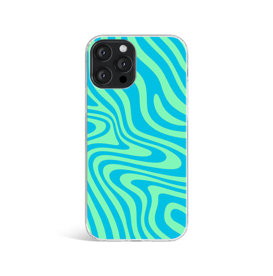 abstract waves swirl phone case