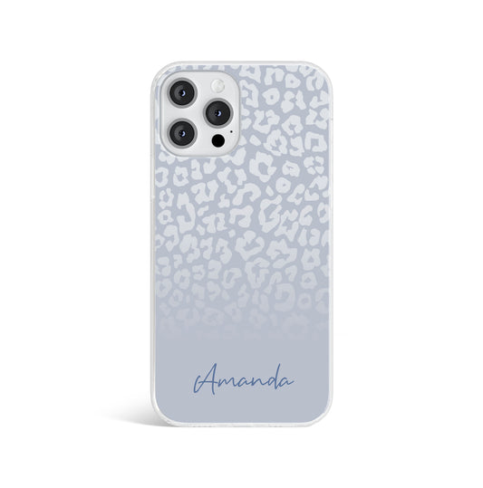 Personalised Leopard Print Initials Name Phone case